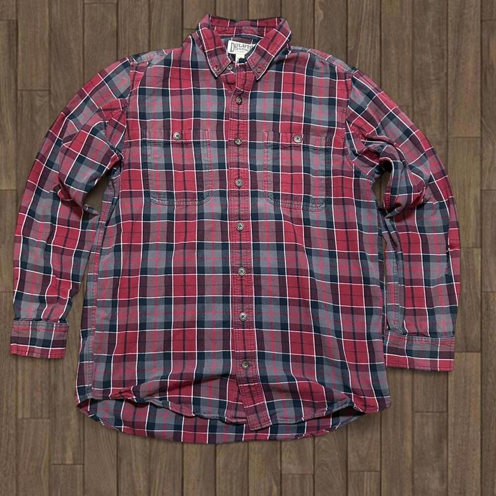 Duluth‎ Trading Co Heavy Duty Workwear Flannel Size L/T